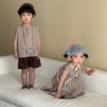 【80-150cm】セットアップ or ワンピース キッズ ストライプ - 画像 (7)