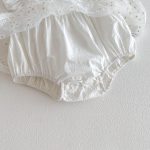 【66-90cm】ロンパース ホワイト フリル シンプル - 画像 (12)