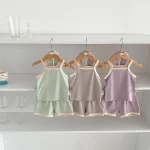 【66-100cm】キャミ セットアップ ベビー 女の子 バンド付き シンプル - 画像 (16)