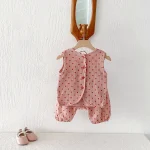 【80-130cm】セットアップ ベビー ノースリーブ ドット柄 - 画像 (21)