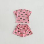 【80-130cm】セットアップ キッズ バイカラー 英字プリント - 画像 (10)