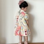 【80-150cm】セットアップ or ワンピース キッズ カラフル フラワー - 画像 (10)