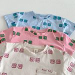 【80-130cm】セットアップ キッズ バイカラー 英字プリント - 画像 (12)