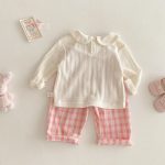 【73-120cm】トップスorボトムス 可愛い クマハート 女の子 - 画像 (6)