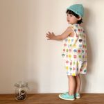 【80-150cm】セットアップ or ワンピース キッズ りんご総柄 - 画像 (8)