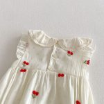 【66-110cm】ロンパース/ワンピース チェリー柄 姉妹服 おしゃれ - 画像 (10)