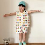 【80-150cm】セットアップ or ワンピース キッズ りんご総柄 - 画像 (9)