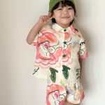 【80-150cm】セットアップ or ワンピース キッズ カラフル フラワー - 画像 (11)