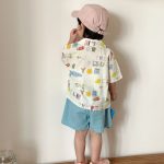 【80-150cm】セットアップ or ワンピース キッズ カートゥーンプリント - 画像 (7)