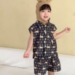 【80-150cm】セットアップ or ワンピース キッズ ドット - 画像 (6)