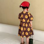 【80-150cm】セットアップ or ワンピース キッズ ひまわり - 画像 (10)