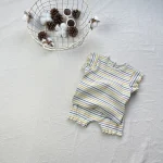 【73-100cm】セットアップ ベビー ボーダー - 画像 (8)