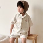 【80-150cm】セットアップ or ワンピース キッズ リネンシャツ - 画像 (11)