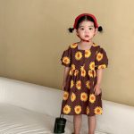 【80-150cm】セットアップ or ワンピース キッズ ひまわり - 画像 (4)