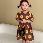 【80-150cm】セットアップ or ワンピース キッズ ひまわり - 画像 (11)