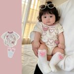 【66-90cm】ロンパース ハート 可愛い おしゃれ 赤ちゃん