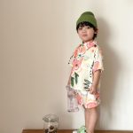 【80-150cm】セットアップ or ワンピース キッズ カラフル フラワー - 画像 (5)