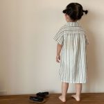 【80-150cm】セットアップ or ワンピース キッズ ストライプポケット - 画像 (15)