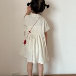 【80-150cm】セットアップ or ワンピース キッズ リネンシャツ - 画像 (13)
