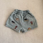 【80-150cm】ショートパンツ キッズ 男女兼用 恐竜 刺繍 - 画像 (16)