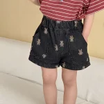 【80-150cm】ショートパンツ キッズ 男女兼用 熊柄 - 画像 (7)