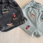 【80-150cm】ショートパンツ キッズ 男女兼用 恐竜 刺繍 - 画像 (19)