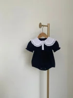 【66-90cm】ロンパース ベビー 女の子 半袖 韓国風 丸襟 - 画像 (24)