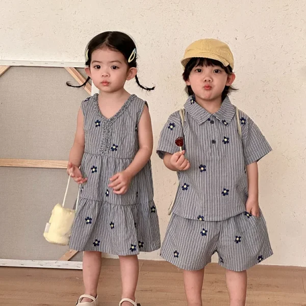 【80-150cm】ワンピース or セットアップ キッズ 韓国風 花柄