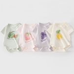 【66-100cm】ロンパース フルーツ 肌触り良い 可愛い ベビー服