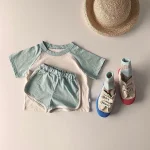 【73-110cm】セットアップ ベビー 男女兼用 カラー切り替え - 画像 (6)