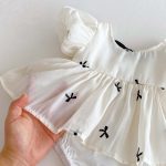 【予約販売】【66-90cm】ロンパース リボン付き パフスリーブ 可愛い 女の子 - 画像 (12)