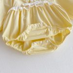 【66-120cm】ロンパース/ワンピース 可愛い キイロ 姉妹服 - 画像 (18)