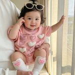 【66-90cm】ロンパース ハート 可愛い おしゃれ 赤ちゃん - 画像 (14)