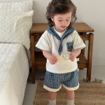 【73-110cm】セットアップ ポケット付き セーラー 可愛い - 画像 (3)