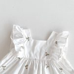 【66-100cm】トップス＆ブルマ 花刺繡 グリーン 女の子 可愛い セットアップ - 画像 (13)