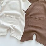 【66-90cm】ロンパース 半袖くま ワッペン ワッフル ベビー服 - 画像 (19)
