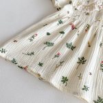 【80-130cm】ワンピース 花柄 半袖 可愛い女の子 - 画像 (9)