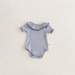 【66-90cm】ロンパース ベビー 女の子 おしゃれ フリル襟 - 画像 (6)