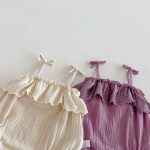 【66-90cm】キャミロンパース ふわふわ シンプル ベビー服 - 画像 (14)