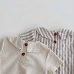 【66-90cm】ロンパース ストライプ 無地 シンプル ベビー服 - 画像 (16)