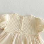 【66-90cm】ロンパース クリーム ワンピース風 おしゃれ 可愛い - 画像 (11)