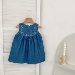【66-130cm】ロンパース/ワンピース デニム ノースリーブ 姉妹服 - 画像 (17)