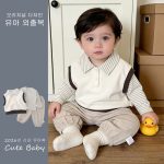 【73-100cm】3点セット オシャレ ベスト＆シャツ＆パンツ - 画像 (3)