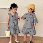 【80-150cm】ワンピース or セットアップ キッズ 韓国風 花柄 - 画像 (15)