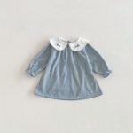 【73-120cm】ワンピース 可愛い ブルー カジュアル 女の子 - 画像 (3)
