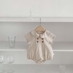 【66-90cm】ロンパース ストライプ 無地 シンプル ベビー服 - 画像 (10)