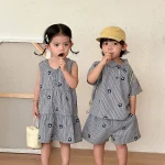 【80-150cm】ワンピース or セットアップ キッズ 韓国風 花柄 - 画像 (5)