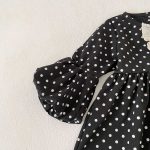 【80-130cm】ワンピース パフスリーブ ドット 可愛い 女の子 - 画像 (13)