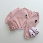 【73-120cm】セットアップ ベビー 熊柄 カジュアル - 画像 (6)