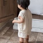 【73-110cm】セットアップ ノースリーブ 無地 シンプル 可愛い - 画像 (7)